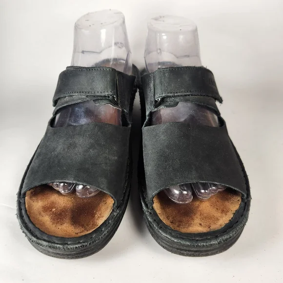 NAOT Women's Sandal 9 EU 40 Black Leather Comfort Casual Slip On Open Toe Shoe - Picture 3 of 10